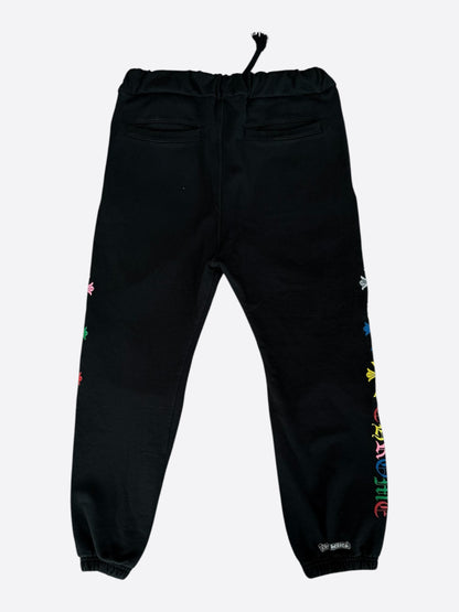 Chrome Hearts Black Multicolor Cross Logo Sweatpants