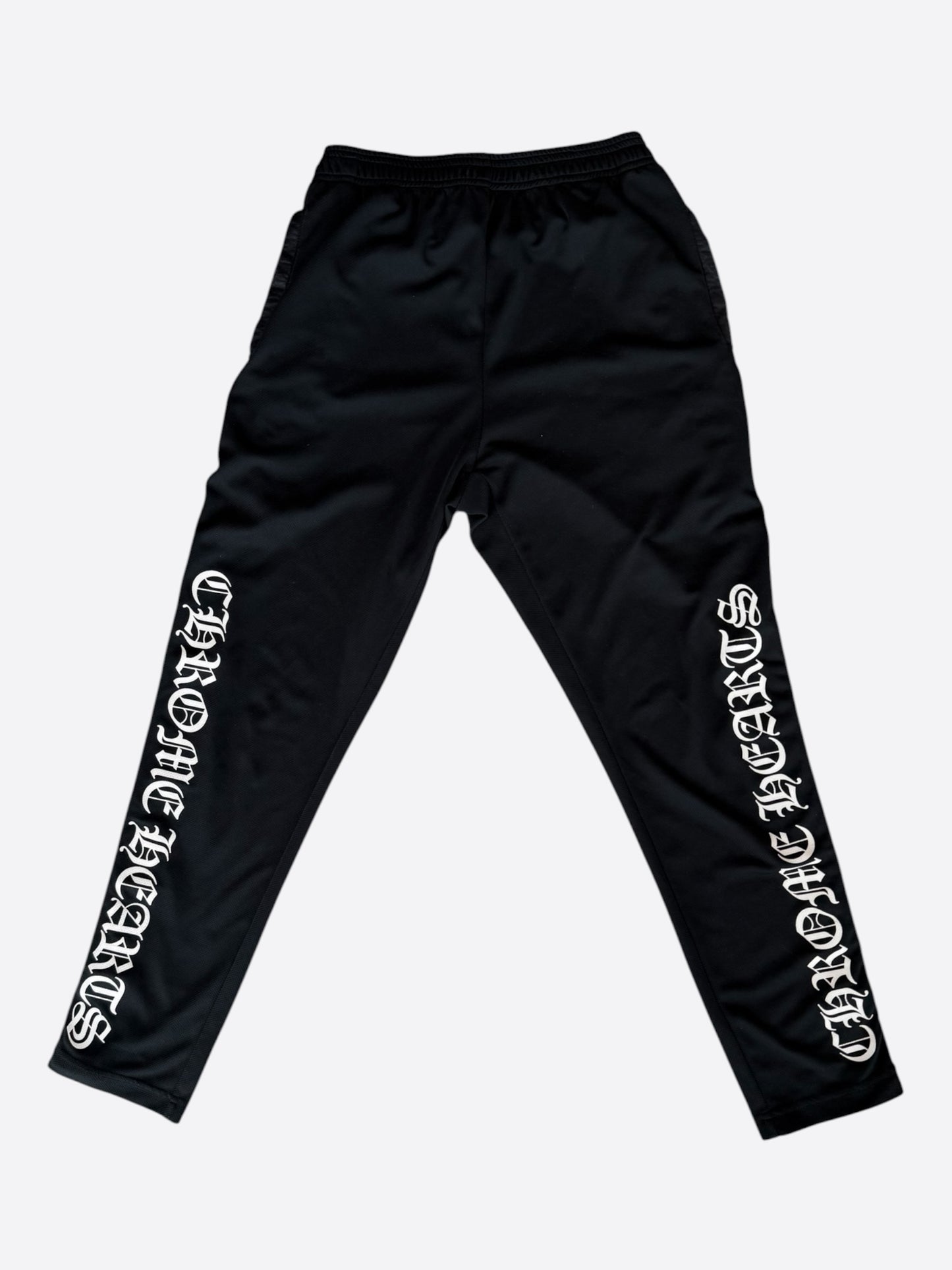 Chrome Hearts Black & White Snap Button Tearaway Track Pants