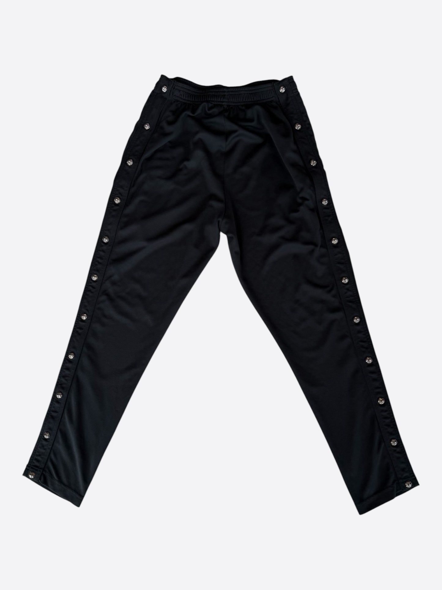Chrome Hearts Black & White Snap Button Tearaway Track Pants