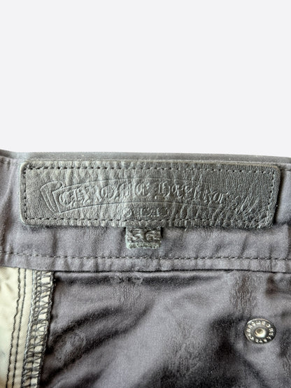 Chrome Hearts Black Nylon & Leather Carpenter Shorts