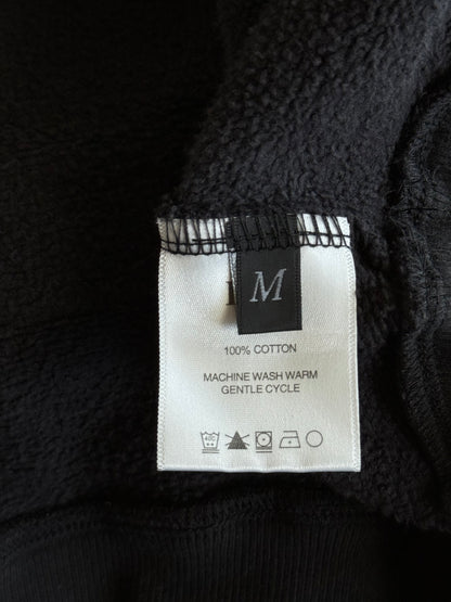 Enfants Riches Deprimes Faded Black & White Shrunken Patch Hoodie