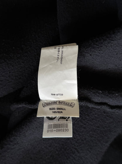 Chrome Hearts Black Leather Triple Cross Hoodie