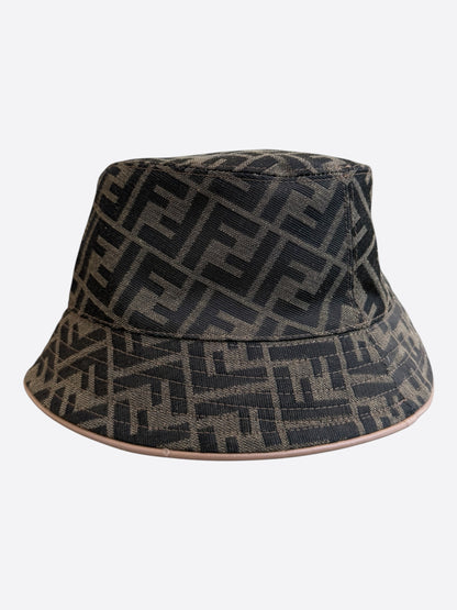 Fendi Brown FF Monogram Reversible Bucket Hat