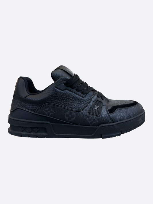 Louis Vuitton Black Monogram Eclipse Trainers