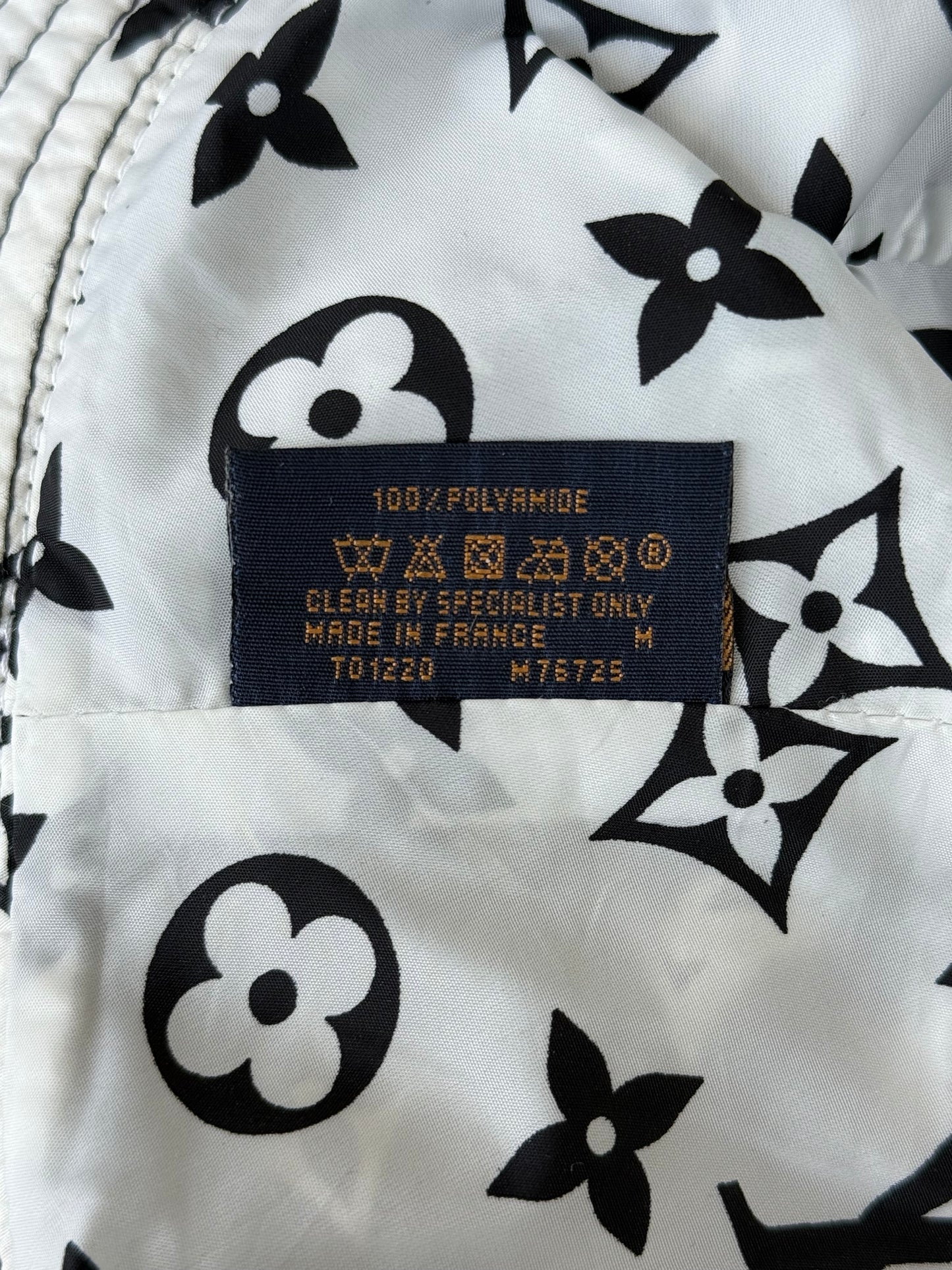 Louis Vuitton Black & White Monogram Bucket Hat
