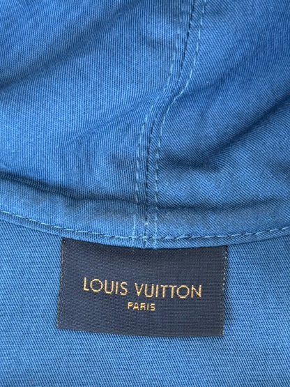 Louis Vuitton Blue & White Denim Monogram Reversible Bucket Hat