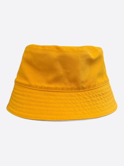 Louis Vuitton White & Yellow Monogram Reversible Bucket Hat