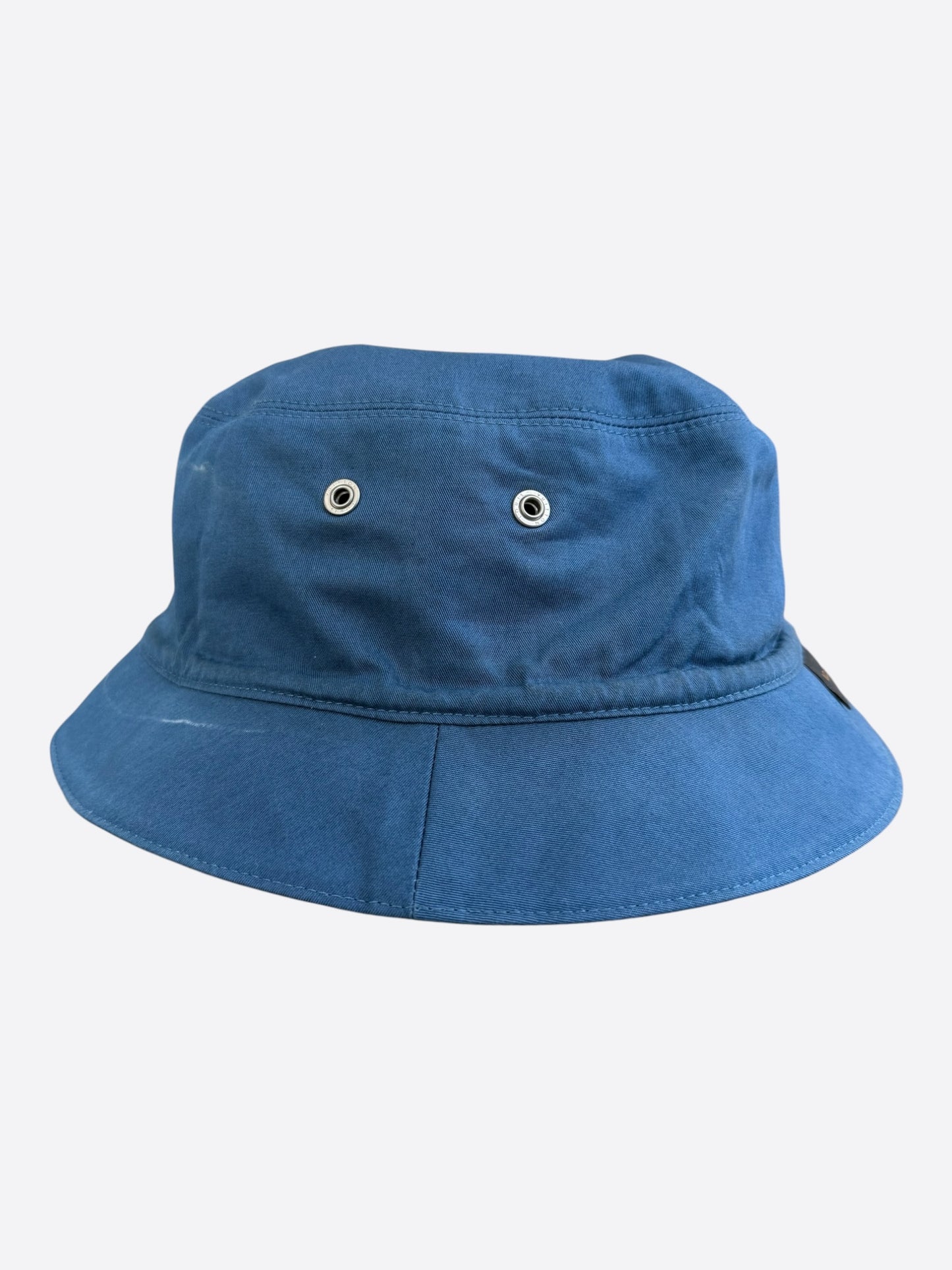 Louis Vuitton Blue & White Denim Monogram Reversible Bucket Hat