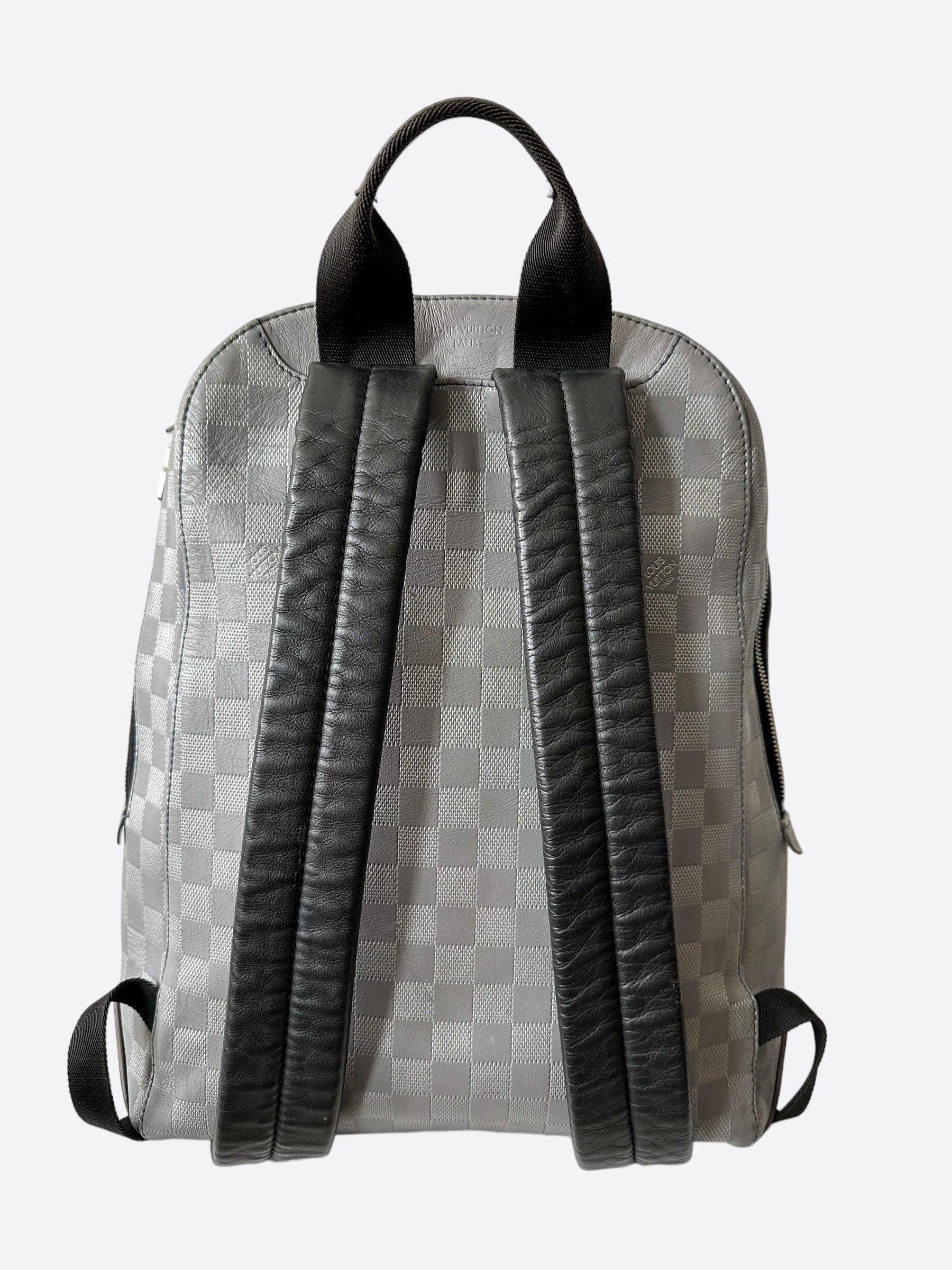 louis vuitton backpacks school Louis Vuitton Grey Damier Infini Leather Campus Backpack – Savonches