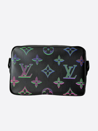 Louis Vuitton Black & Multicolor Monogram Comet Messenger PM