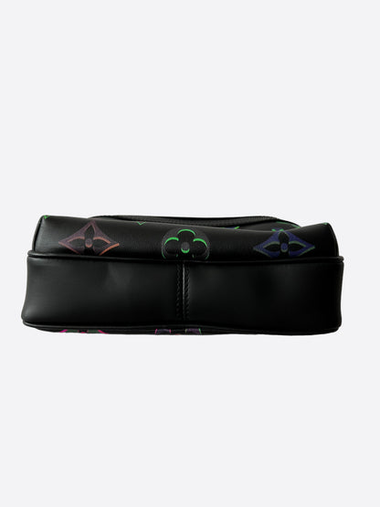 Louis Vuitton Black & Multicolor Monogram Comet Messenger PM