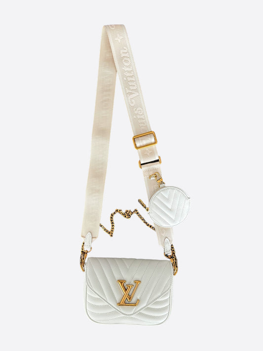 Louis Vuitton White New Wave Multi-Pochette