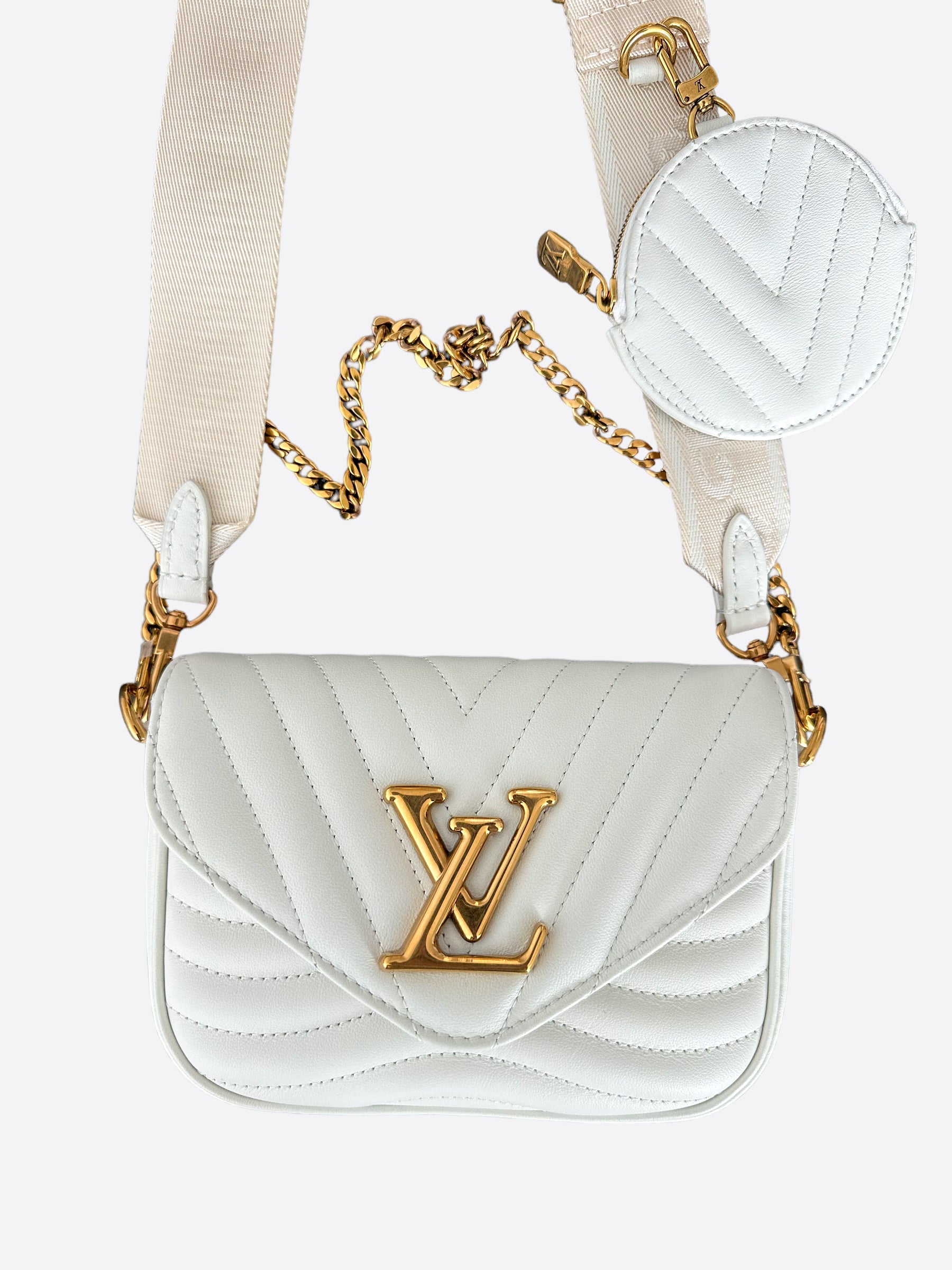 Louis Vuitton White New Wave Multi-Pochette