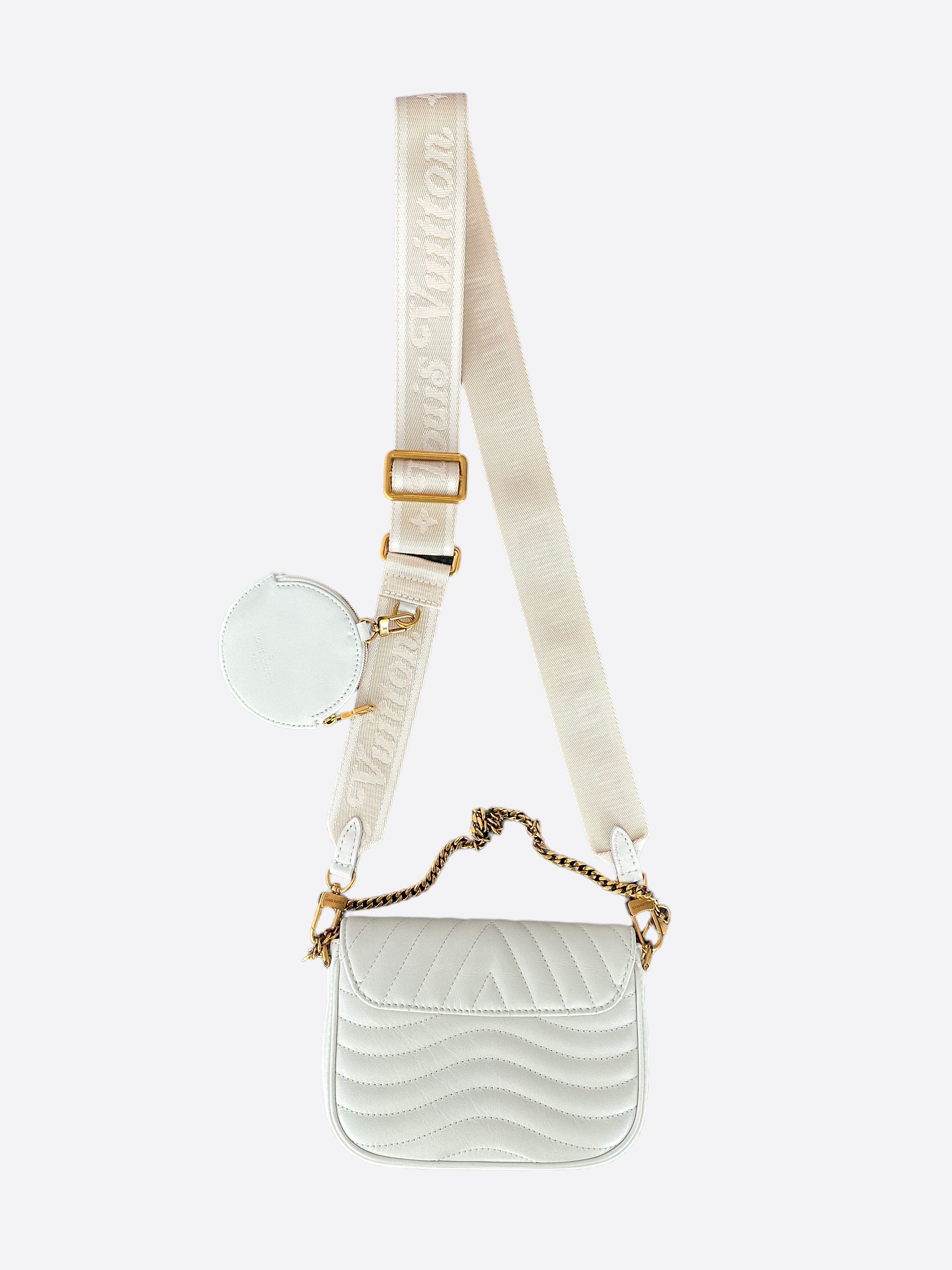 Louis Vuitton White New Wave Multi-Pochette – Savonches