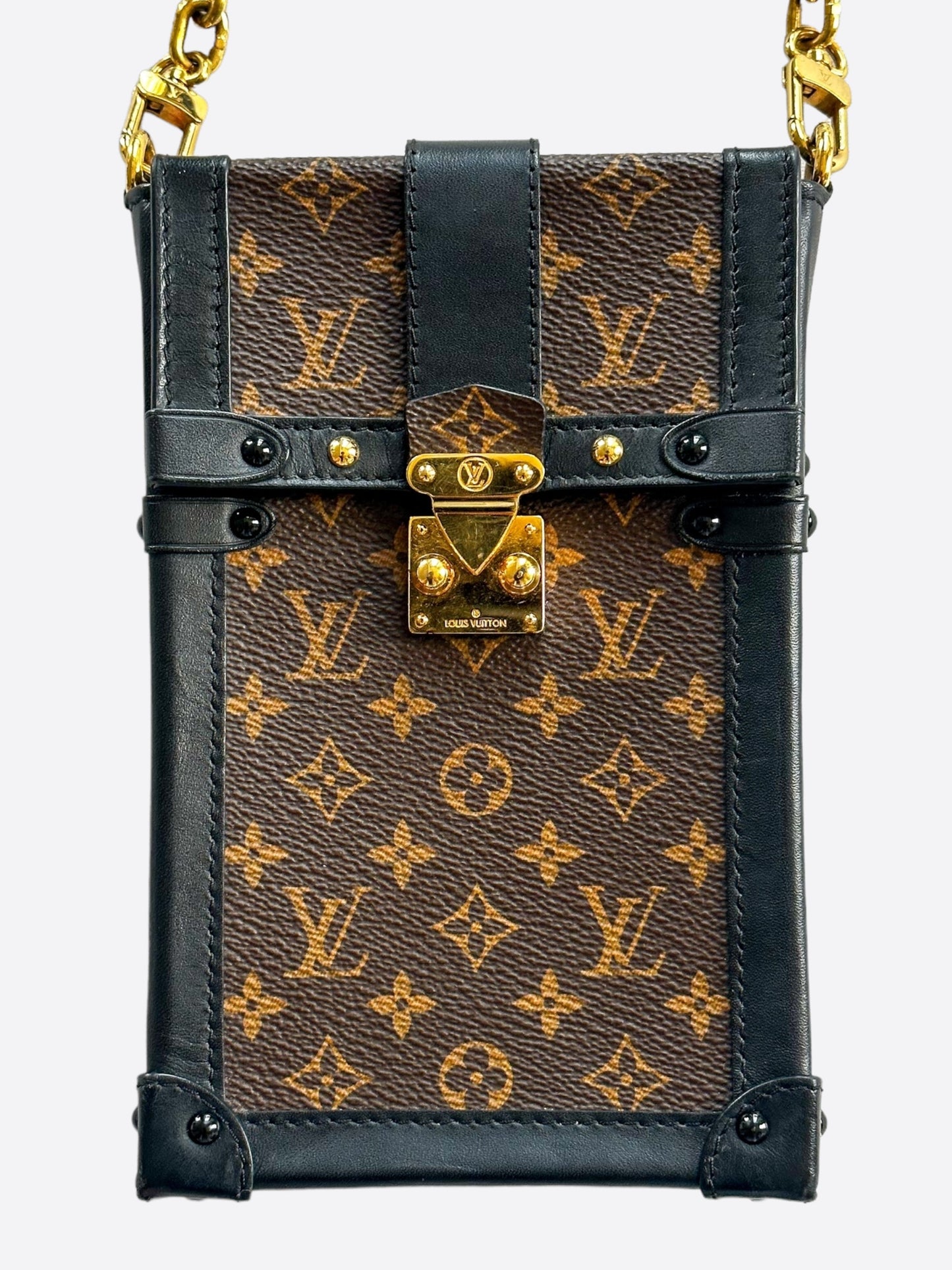 Louis Vuitton Brown Monogram Verticale Pochette Trunk