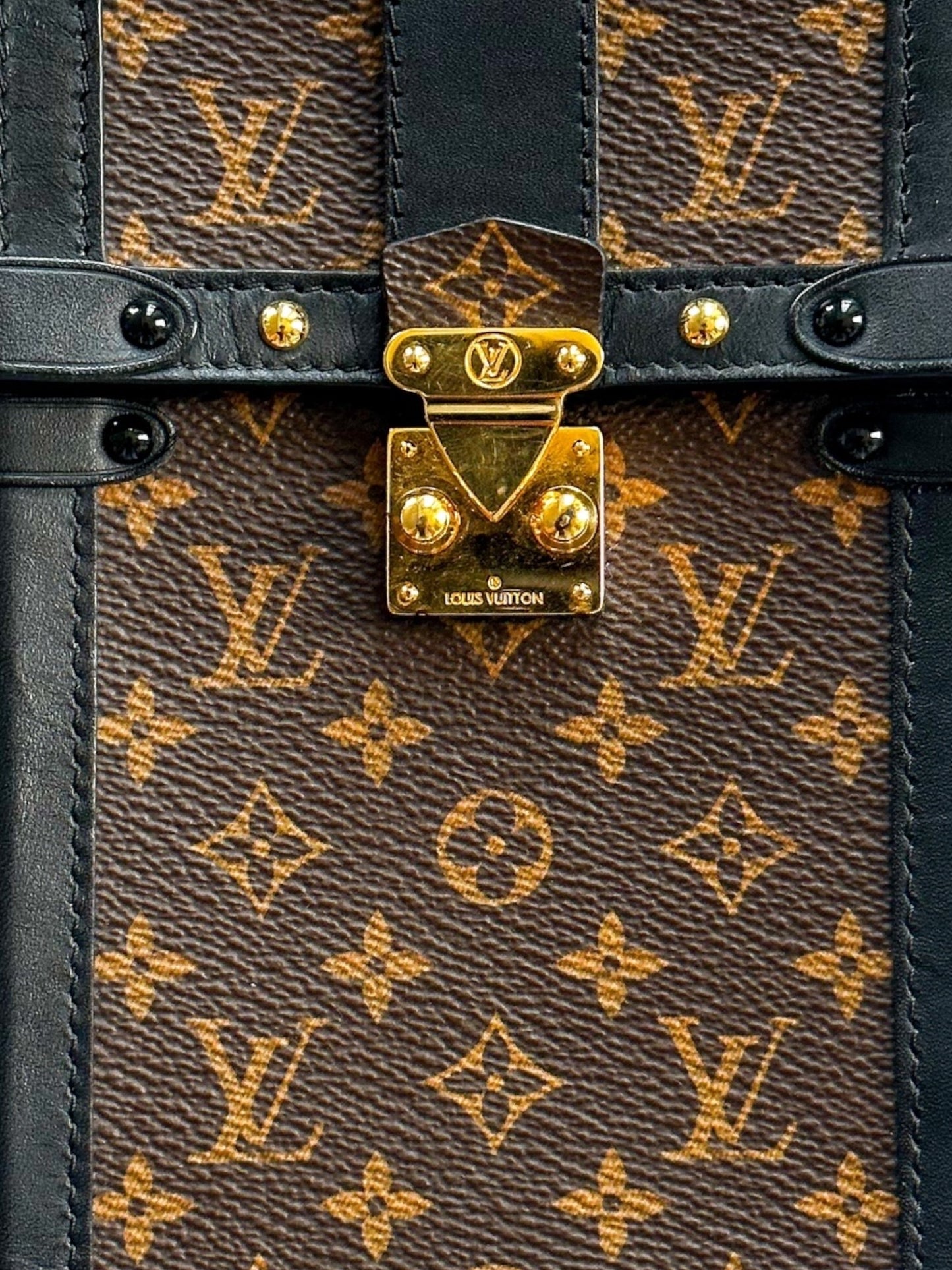 Louis Vuitton Brown Monogram Verticale Pochette Trunk