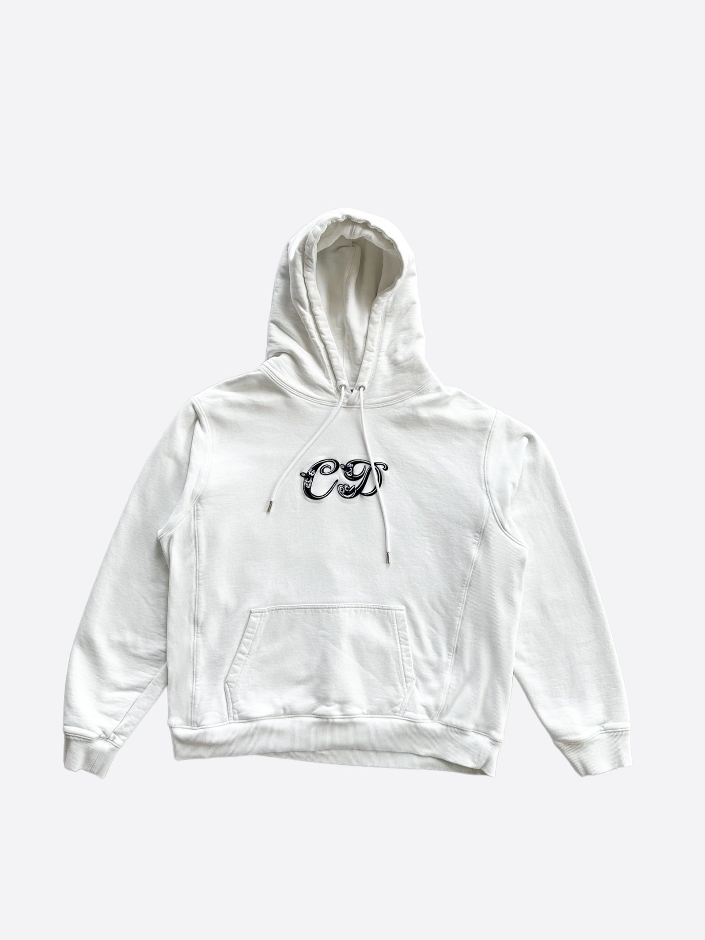 Dior Kenny Scharf White Embroidered Logo Hoodie