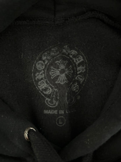 Chrome Hearts Black & White Script Logo Hoodie