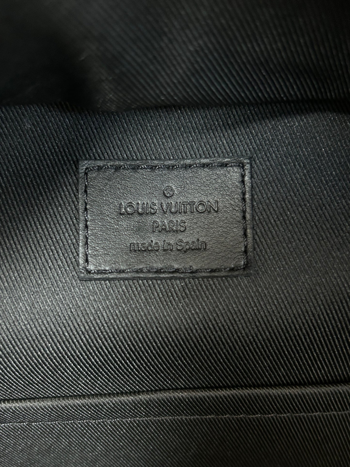 Louis Vuitton Black Shadow Monogram Racer Backpack