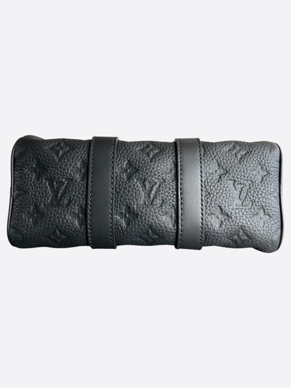 Louis Vuitton Black Taurillon Monogram Keepall 25