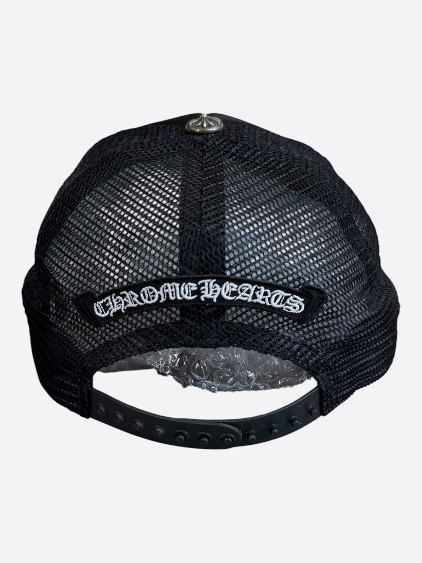 Chrome Hearts Black Multicolor Cross Trucker Hat