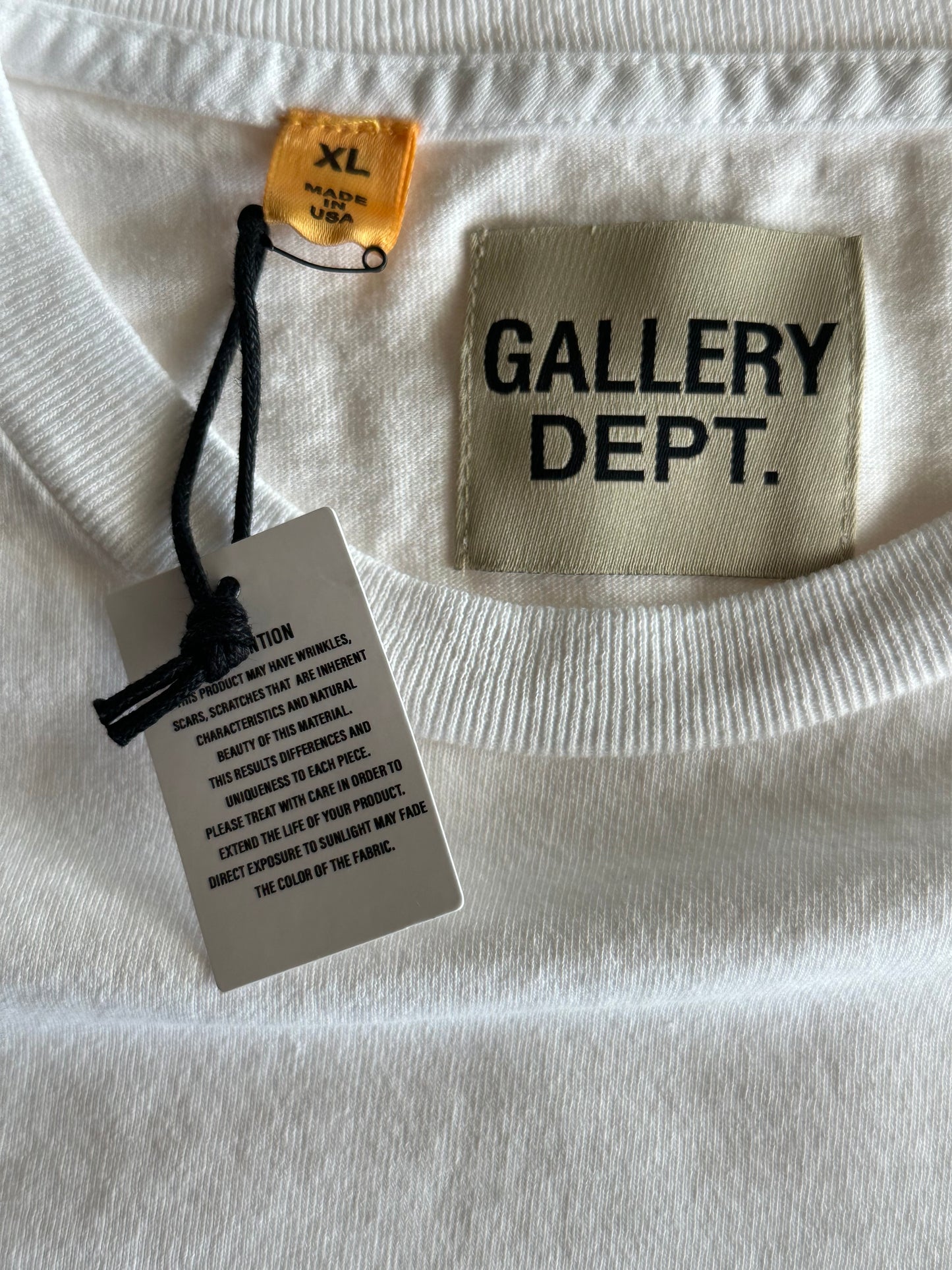 Gallery Dept White & Black French Logo Longsleeve T-Shirt