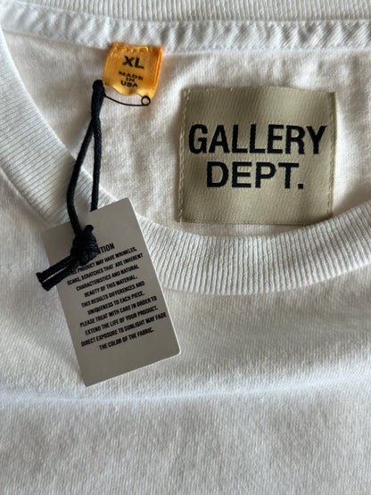 Gallery Dept White & Black French Logo Longsleeve T-Shirt