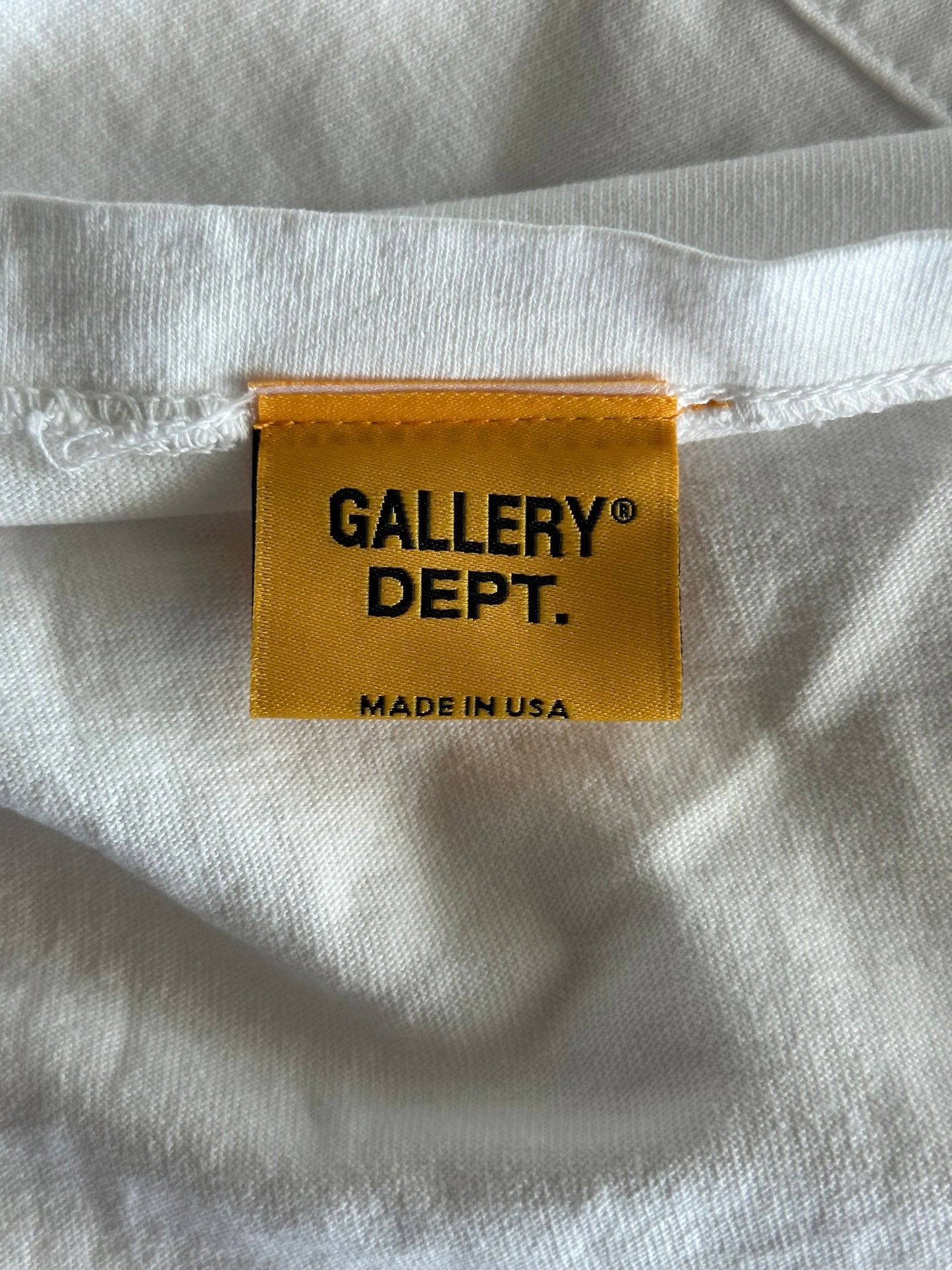 Gallery Dept White & Black French Logo Longsleeve T-Shirt