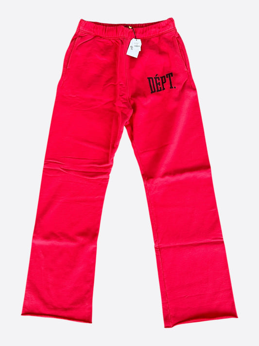 Gallery Dept Red & Black Dept Logo Sweatpants