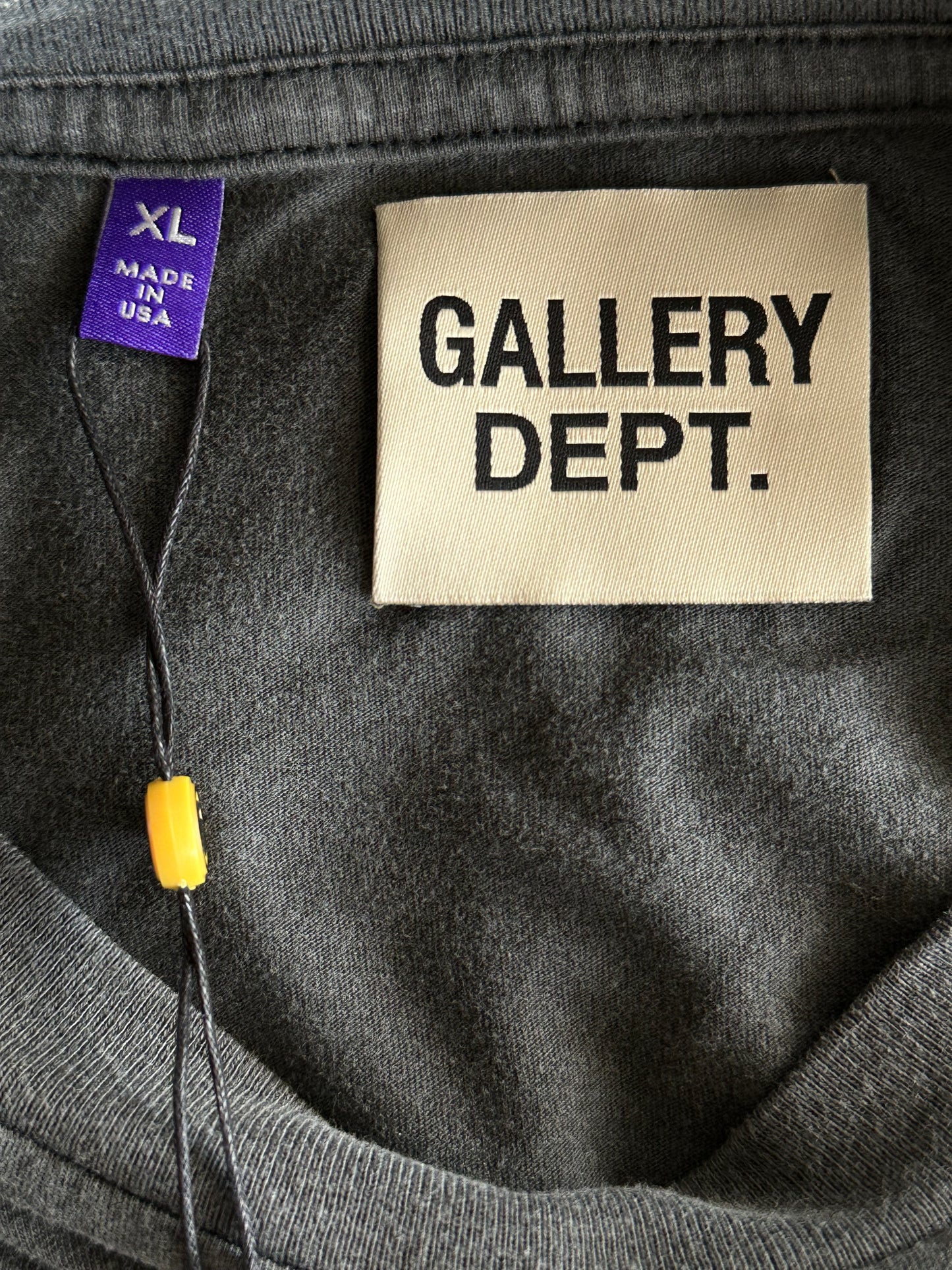 Gallery Dept Vintage Black & White Dept Logo Sleeveless T-Shirt
