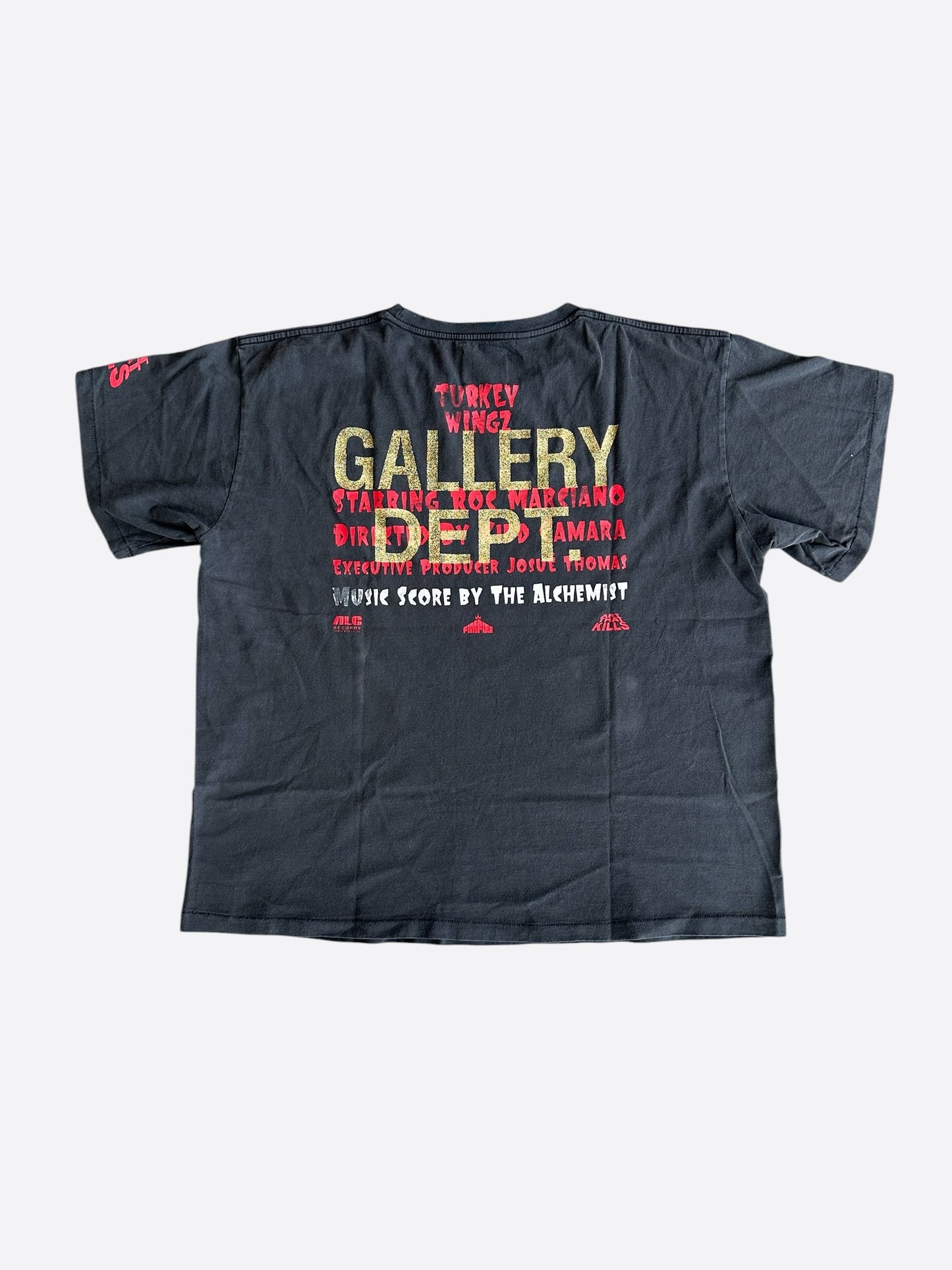 Gallery Dept Black & Red Turkey Wingz Glitter Logo T-Shirt