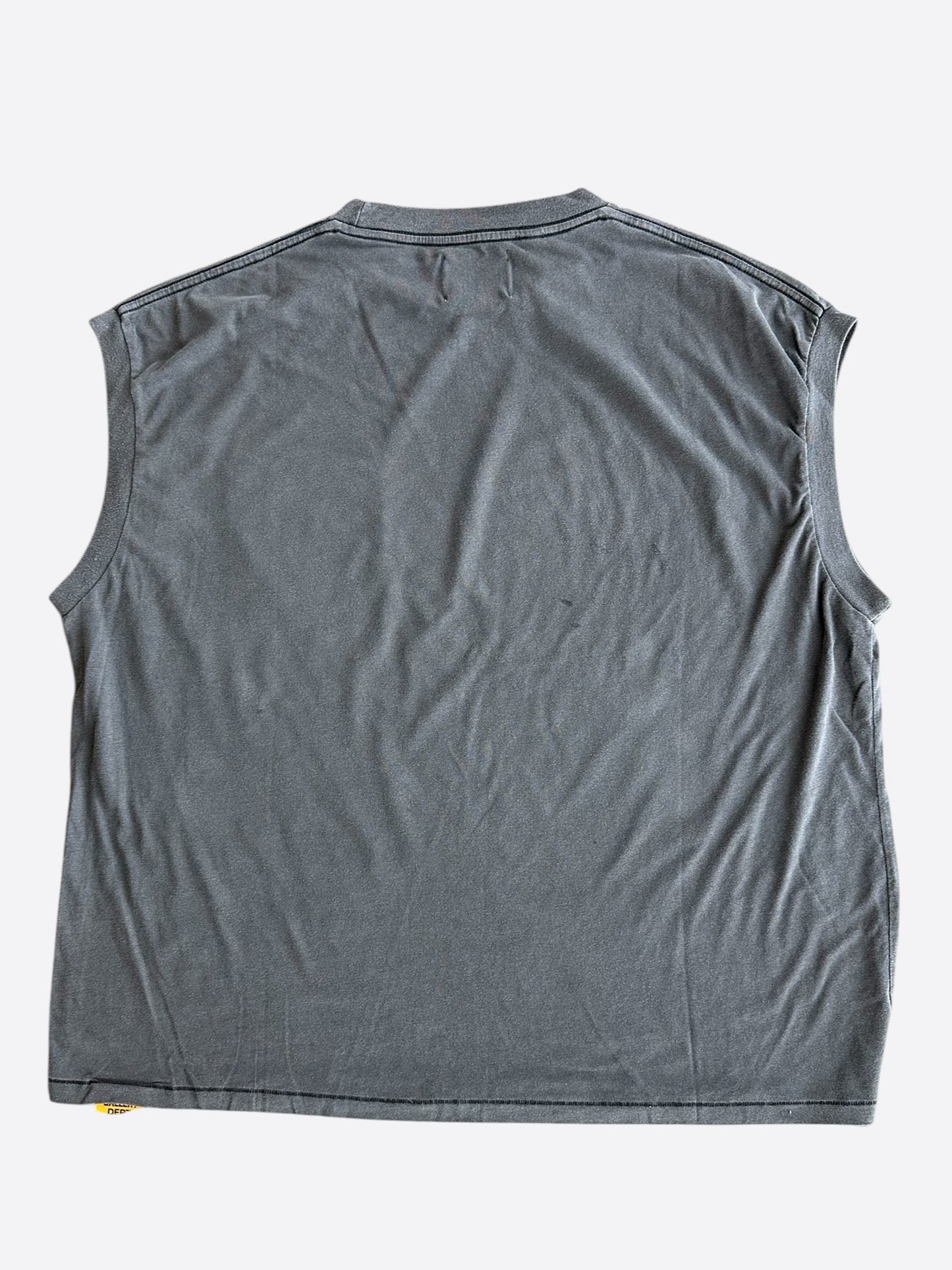 Gallery Dept Vintage Black & White Dept Logo Sleeveless T-Shirt