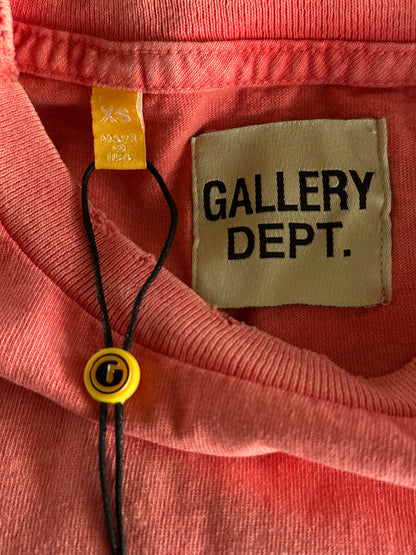 Gallery Dept Sun Faded Red & Black Logo T-Shirt