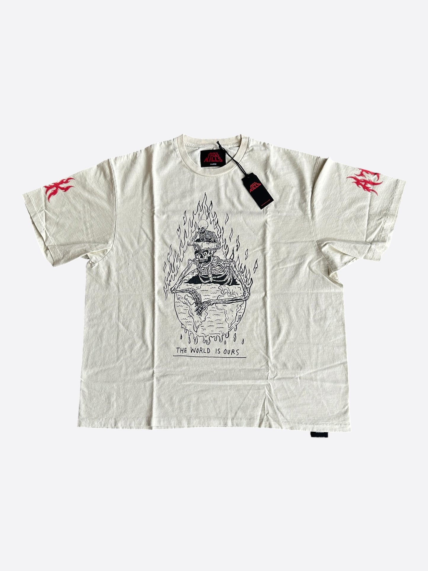 Gallery Dept Archival White ATK The World Is Ours Graphic T-Shirt