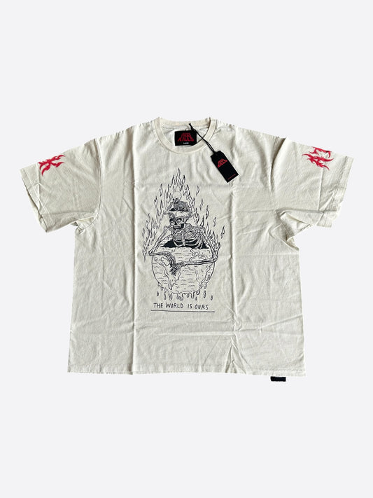 Gallery Dept Archival White ATK The World Is Ours Graphic T-Shirt