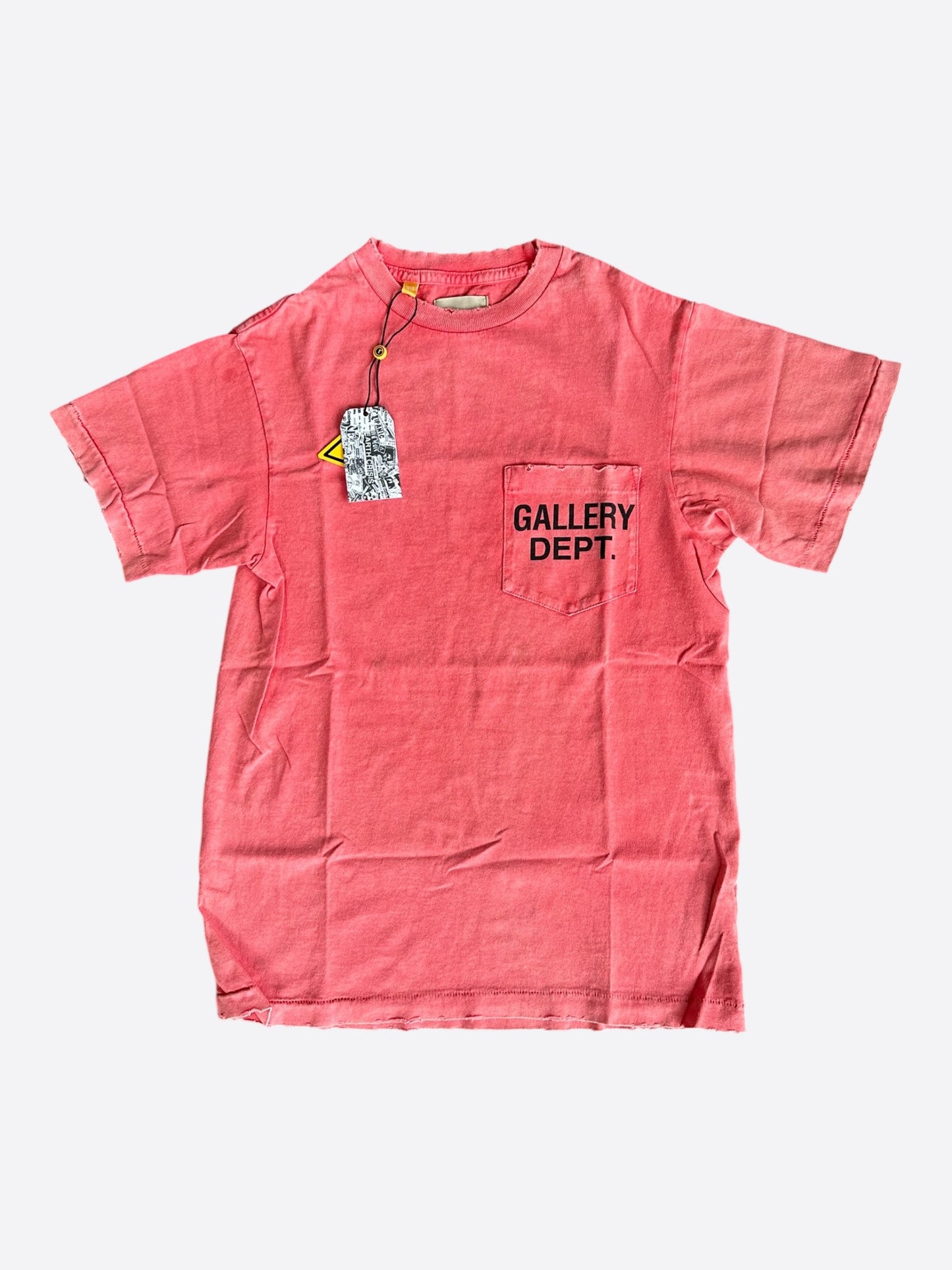 Gallery Dept Sun Faded Red & Black Logo T-Shirt