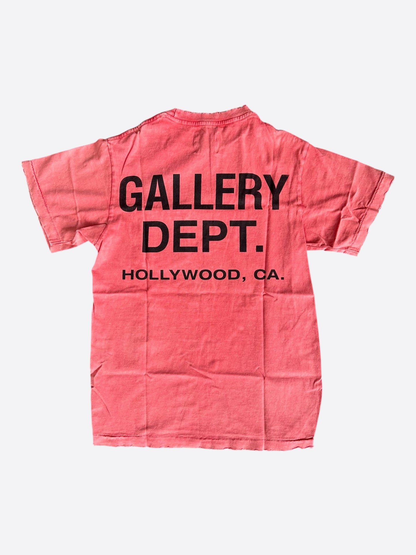 Gallery Dept Sun Faded Red & Black Logo T-Shirt