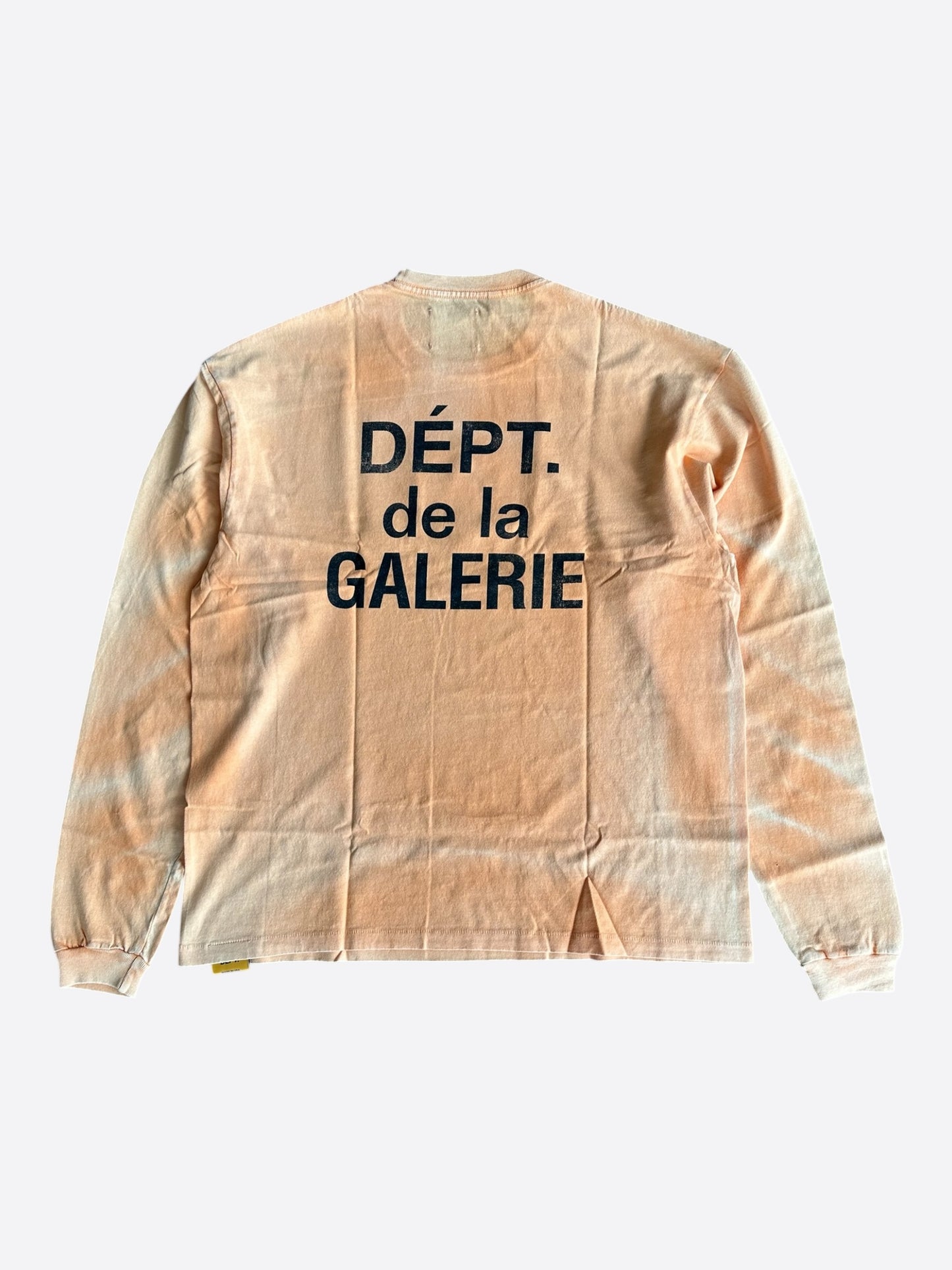 Gallery Dept Faded Orange & Black French Logo Longsleeve T-Shirt