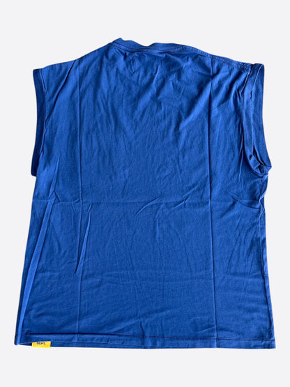 Gallery Dept Navy & White Dept Logo Sleeveless T-Shirt