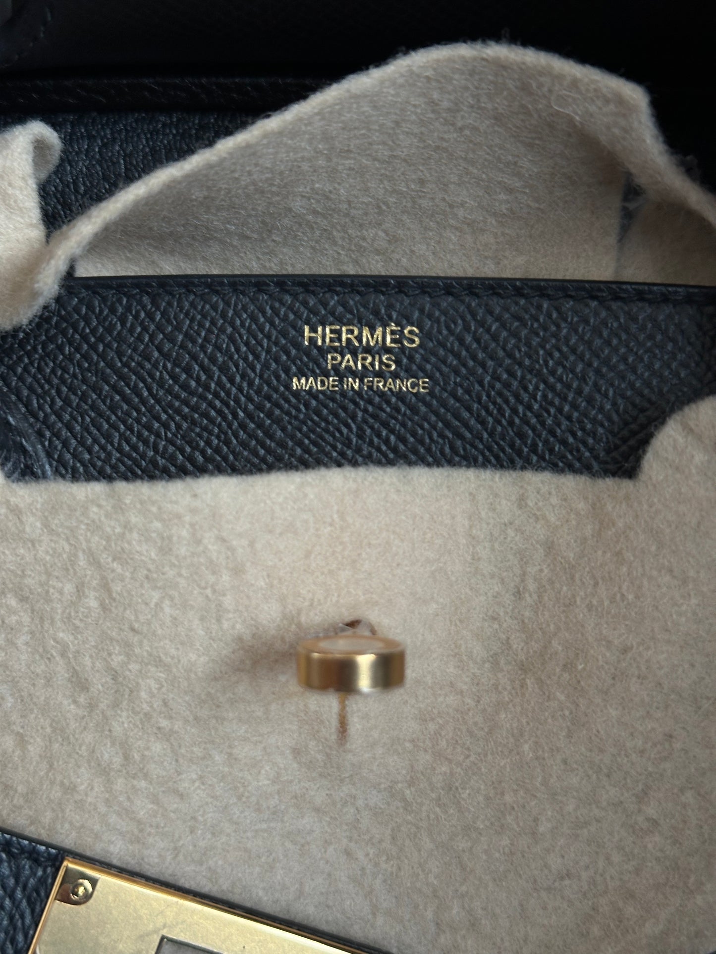 Hermes Black Epsom & Gold Hardware Birkin 30