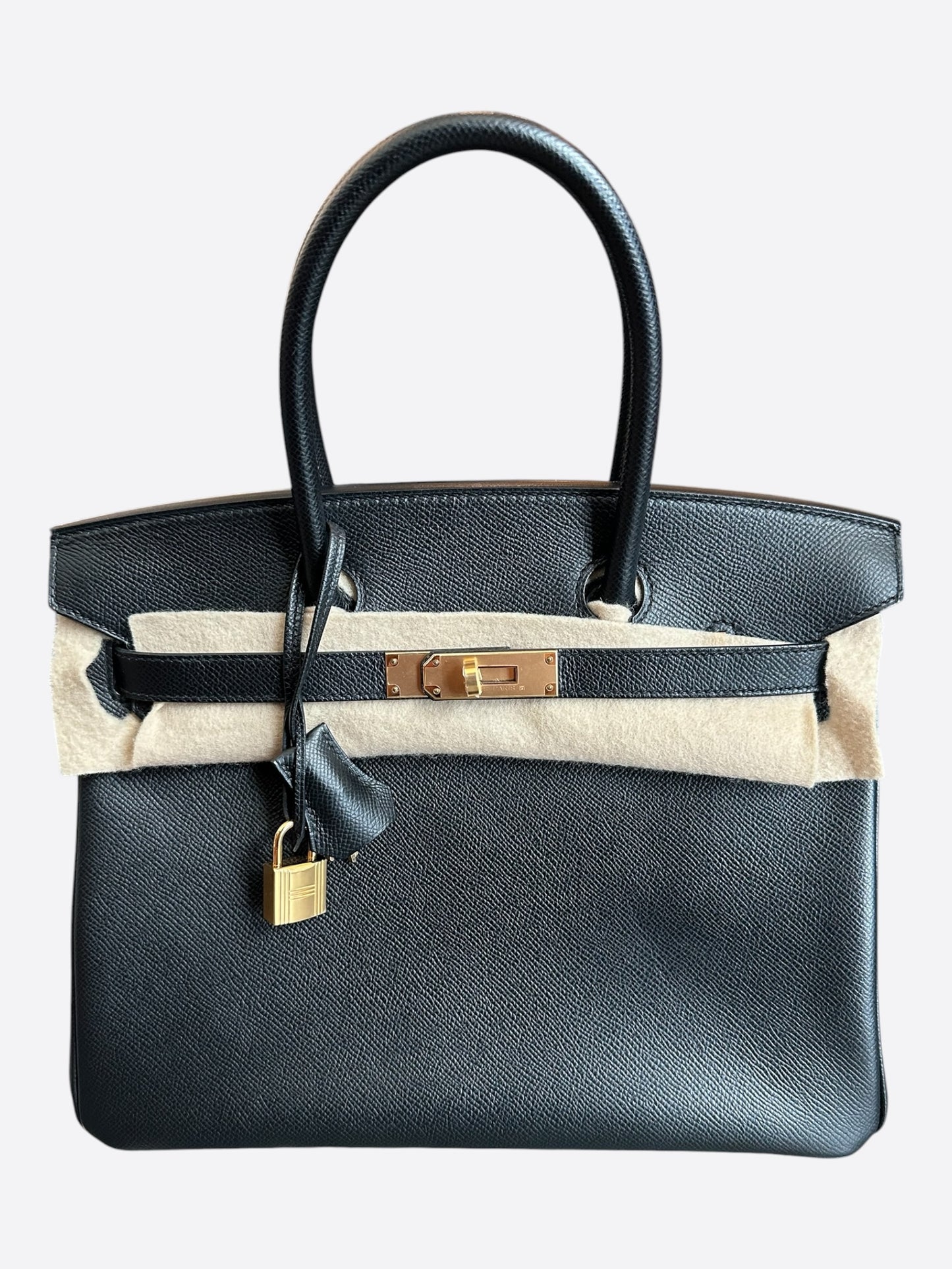 Hermes Black Epsom & Gold Hardware Birkin 30