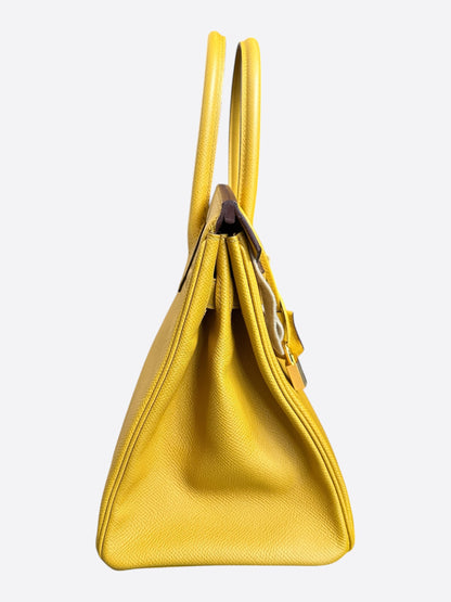 Hermes Yellow Epsom & Palladium Hardware Birkin 30