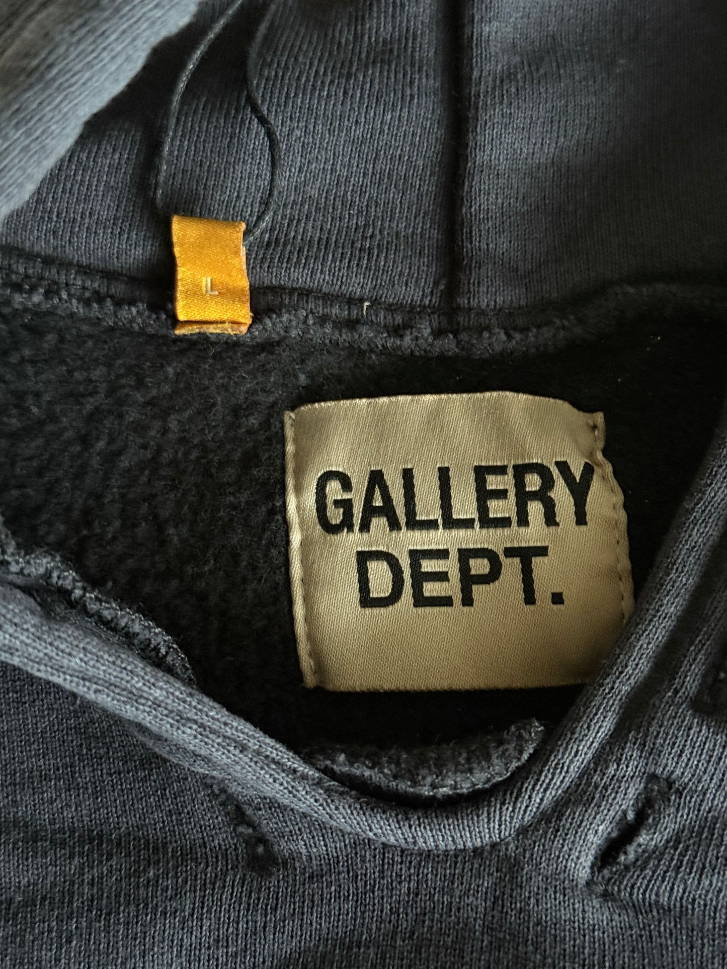 Gallery Dept Black & Red Logo Kid's Hoodie