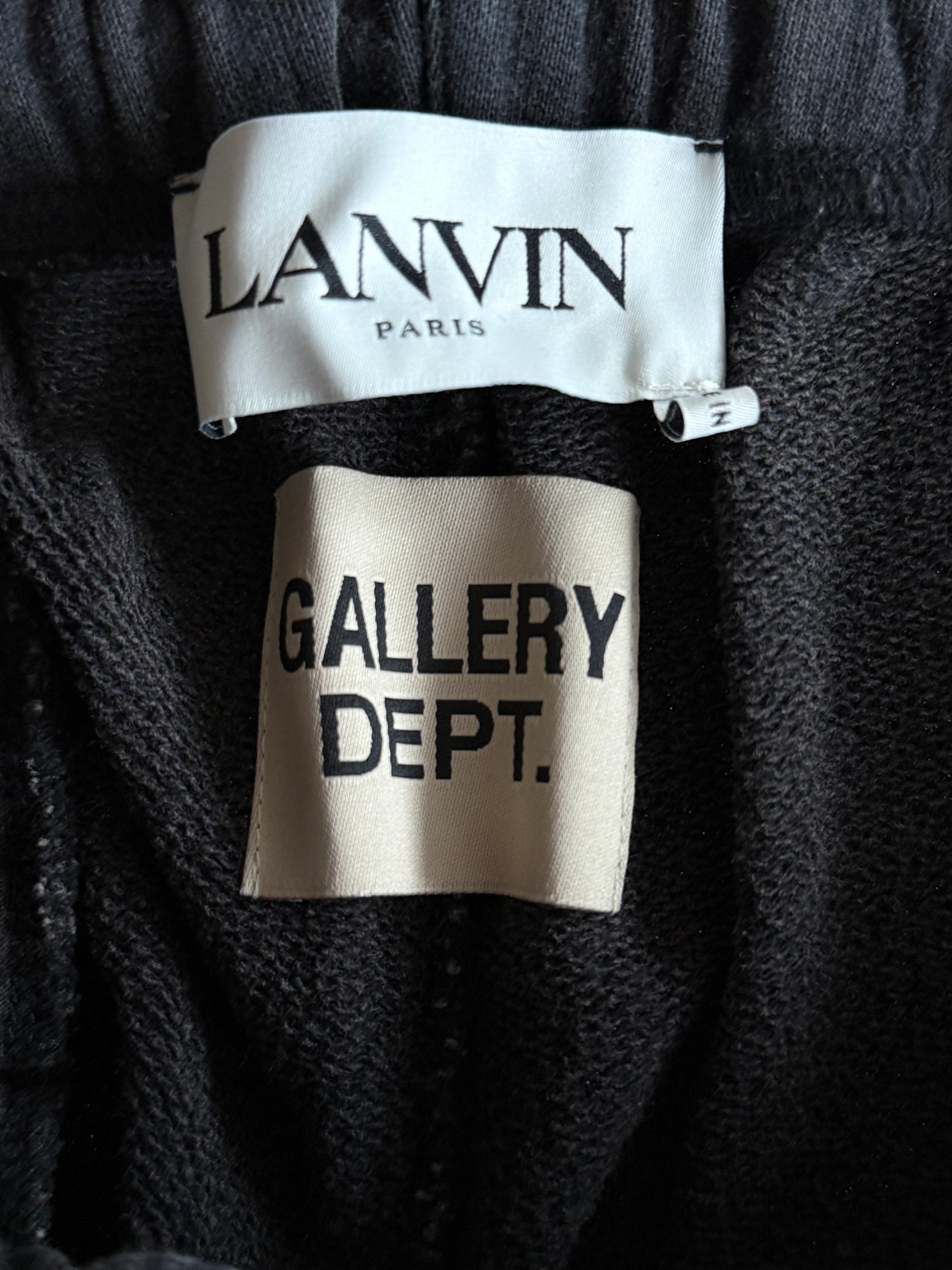 Gallery Dept Lanvin Black Paint Splatter Sweatpants