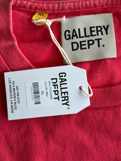 Gallery Dept Red & White French Logo Longsleeve T-Shirt