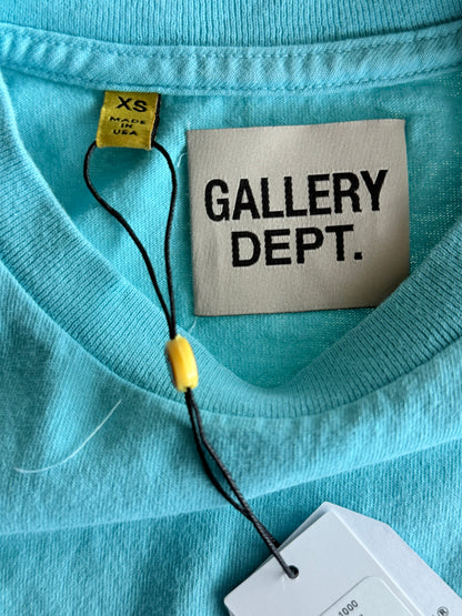 Gallery Dept Teal & Black French Logo T-Shirt