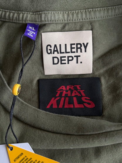 Gallery Dept Olive ATK Turntable Repair Graphic T-Shirt