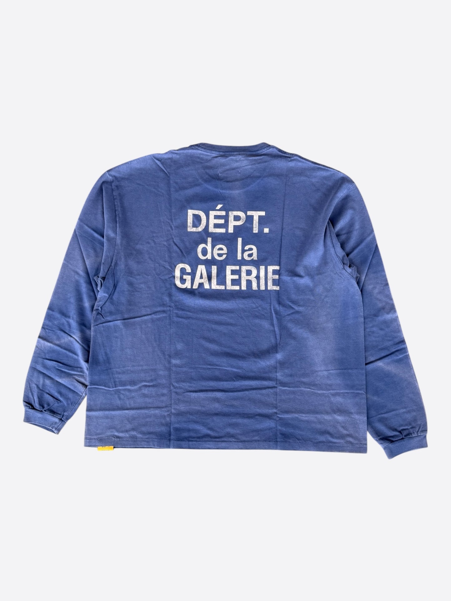 Gallery Dept Faded Navy & White French Logo Longsleeve T-Shirt