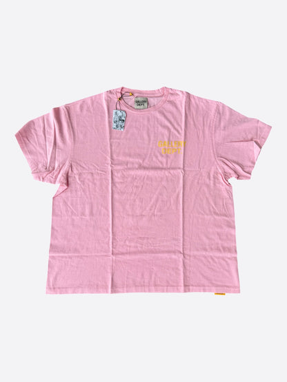 Gallery Dept Pink & Yellow Souvenir Logo T-Shirt