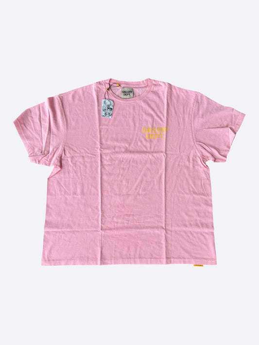 Gallery Dept Pink & Yellow Souvenir Logo T-Shirt